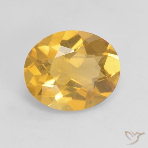 Citrino Dourado Médio-escuro Natural 2.78ct, oval, VS