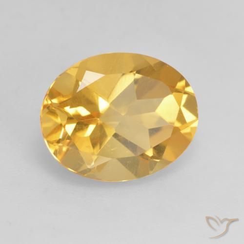 Citrino ouro brilhante Natural 3.17ct, oval, VVS-VS