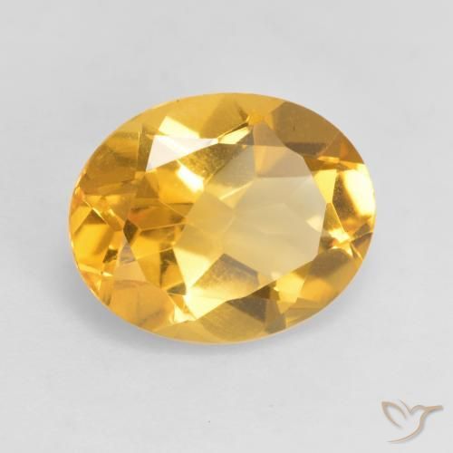 Citrino Dourado médio Natural 3.17ct, oval, VVS-VS