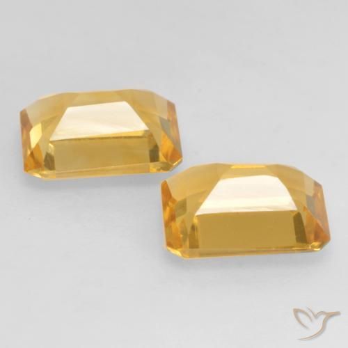 Pedras preciosas de Citrino ouro profundo natural de 2.67 ct, Corte Octógono / Esmeralda, VVS-VS