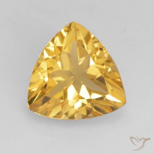 2.05ct Natural ouro médio Citrino, Trilhão, VVS-VS