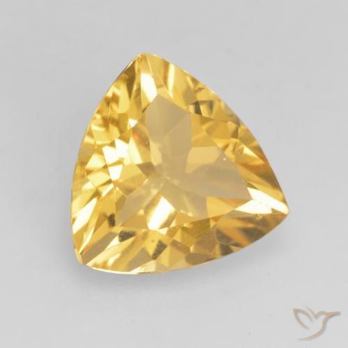 Citrino ouro médio Natural 2.05ct, Trilhão, VVS-VS