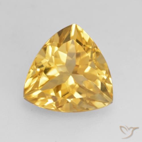 2.29ct Natural Dourado médio Citrino, Trilhão, VVS-VS
