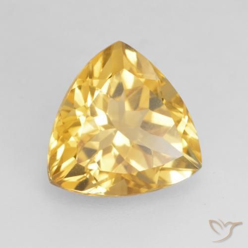 Citrino Dourado médio Natural 2.29ct, Trilhão, VVS-VS