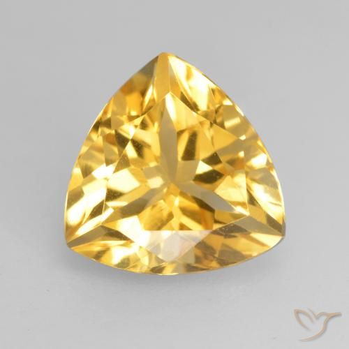 2.20ct Natural Dourado Citrino, Trilhão, VVS-VS