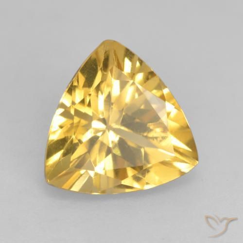 Citrino Dourado Natural 2.18ct, Trilhão, VVS-VS