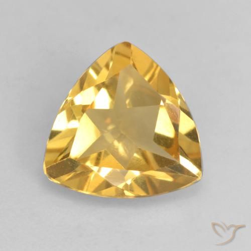 1.96ct Natural Dourado médio Citrino, Trilhão, VVS-VS