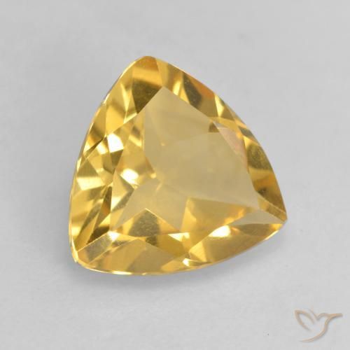 Citrino Dourado médio Natural 1.96ct, Trilhão, VVS-VS