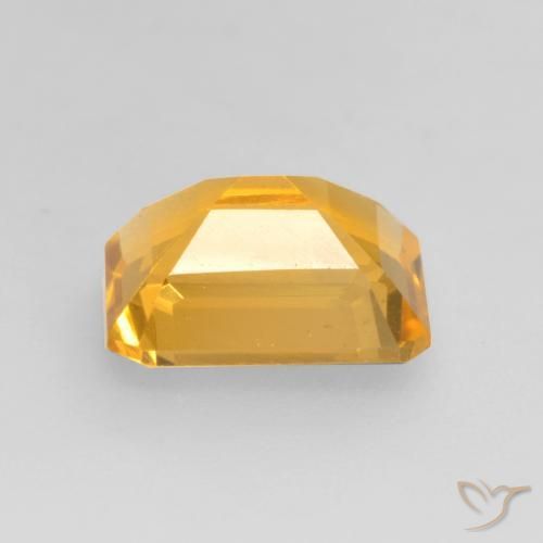Citrino Dourado Escuro Natural 1.38ct, Corte Octógono / Esmeralda, VVS-VS