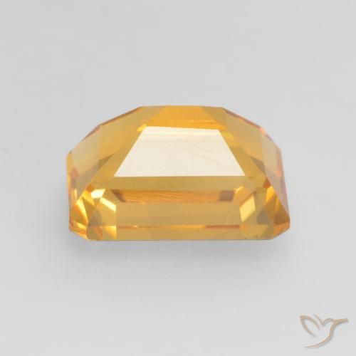 Citrino Laranja-dourado médio-claro Natural 1.70ct, Corte Octógono / Esmeralda, VVS-VS