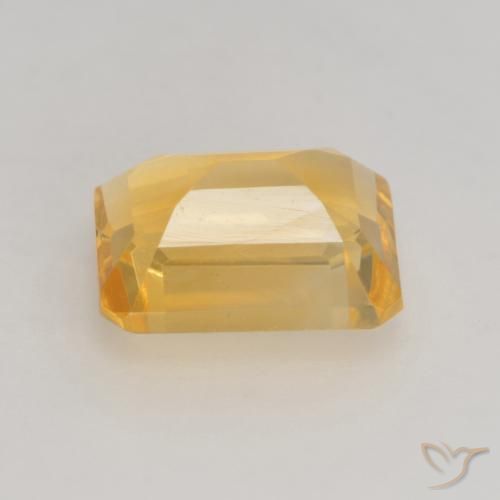 Citrino ouro brilhante Natural 1.60ct, Corte Octógono / Esmeralda, VVS-VS
