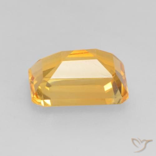Citrino Dourado Escuro Natural 1.57ct, Corte Octógono / Esmeralda, VVS-VS