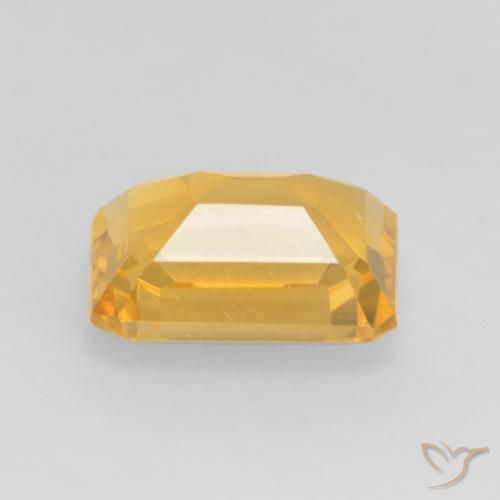 Citrino Dourado Escuro Natural 1.51ct, Corte Octógono / Esmeralda, VVS-VS