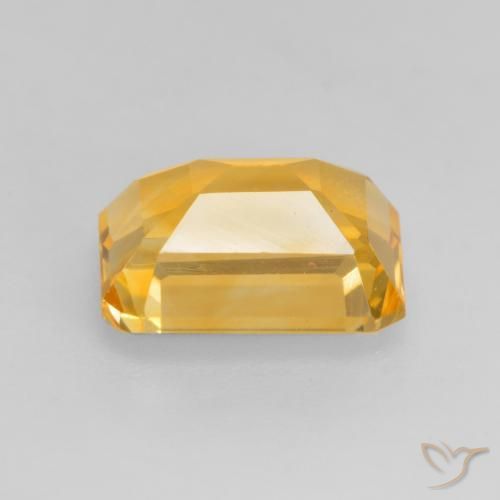 Citrino Dourado Escuro Natural 1.54ct, Corte Octógono / Esmeralda, VVS-VS