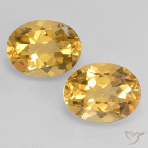 3.42ctw Natural Laranja Dourado Profundo Citrino, oval, VVS-VS