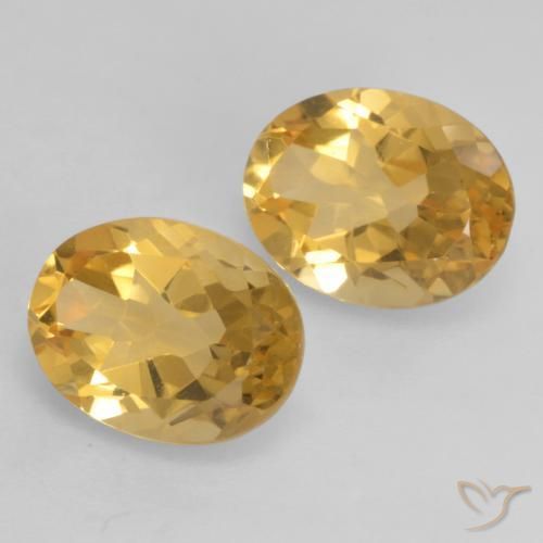 Pedras preciosas de Citrino Laranja Dourado Profundo natural de 3.42 ct, oval, VVS-VS