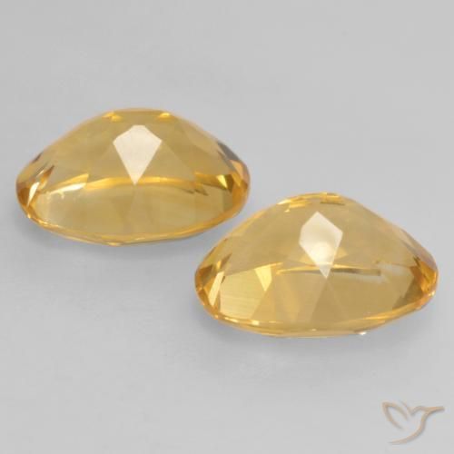 Pedras preciosas de Citrino Laranja Dourado Profundo natural de 3.42 ct, oval, VVS-VS