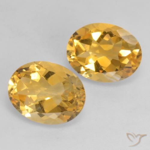 Pedras preciosas de Citrino Dourado natural de 3.54 ct, oval, VVS-VS