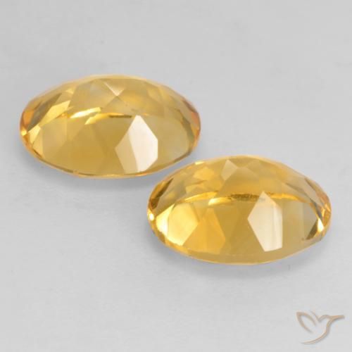 Pedras preciosas de Citrino Dourado natural de 3.54 ct, oval, VVS-VS