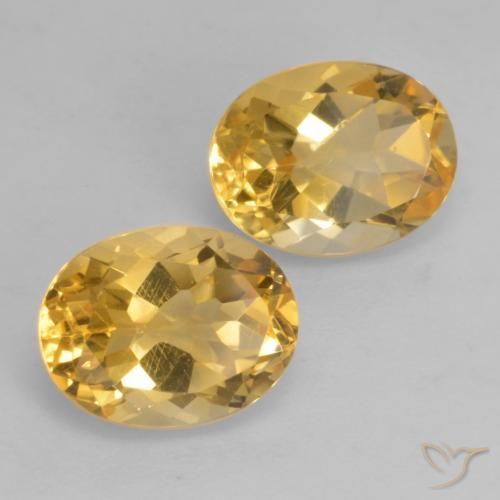 Pedras preciosas de Citrino Laranja Dourado Profundo natural de 3.67 ct, oval, VVS-VS