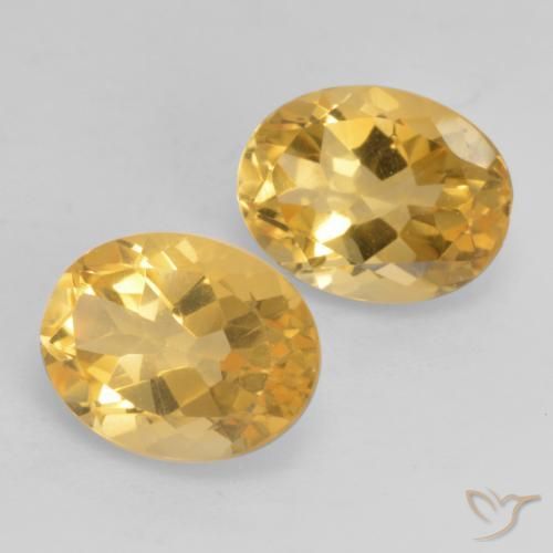 Pedras preciosas de Citrino Laranja Dourada natural de 3.45 ct, oval, VVS-VS