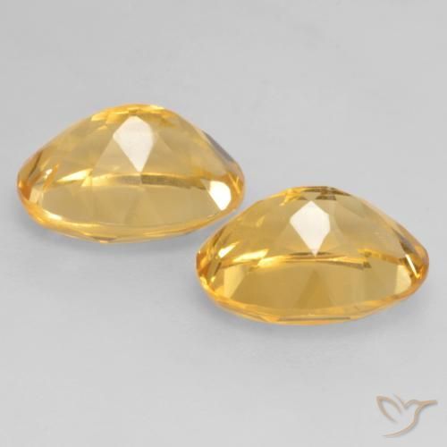 Pedras preciosas de Citrino Laranja Dourada natural de 3.45 ct, oval, VVS-VS