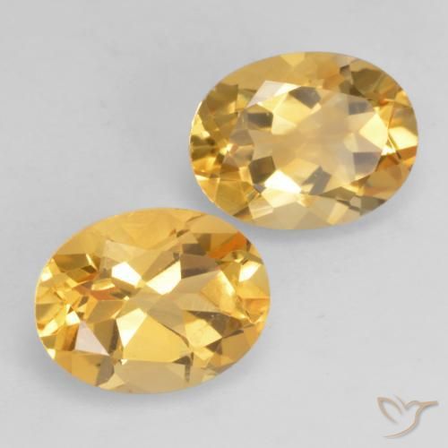 Pedras preciosas de Citrino Laranja Dourada natural de 3.52 ct, oval, VVS-VS