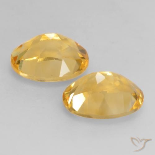 Pedras preciosas de Citrino Laranja Dourada natural de 3.52 ct, oval, VVS-VS