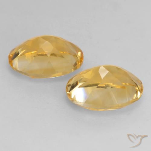 Pedras preciosas de Citrino Dourado médio natural de 3.37 ct, oval, VVS-VS