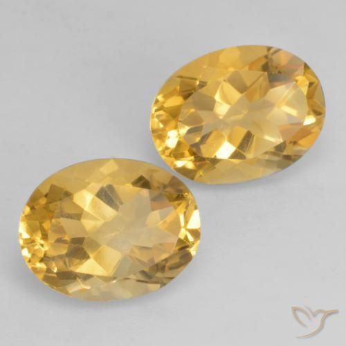 Pedras preciosas de Citrino Laranja Dourada natural de 3.51 ct, oval, VVS-VS