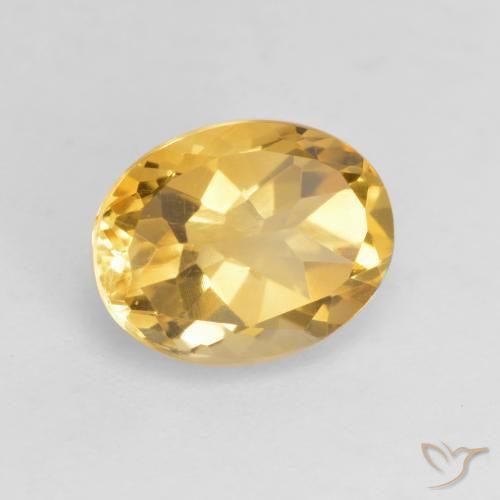 Citrino Dourado médio Natural 1.83ct, oval, VVS-VS