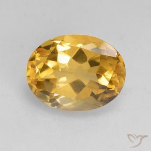1.97ct Natural Dourado Médio-escuro Citrino, oval, VVS-VS