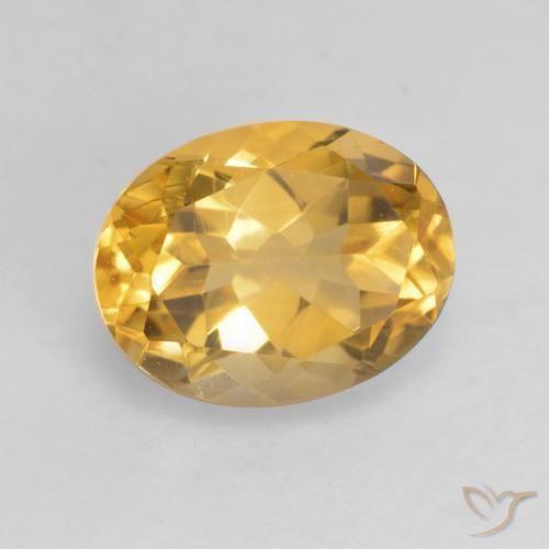 Citrino Dourado Médio-escuro Natural 1.97ct, oval, VVS-VS
