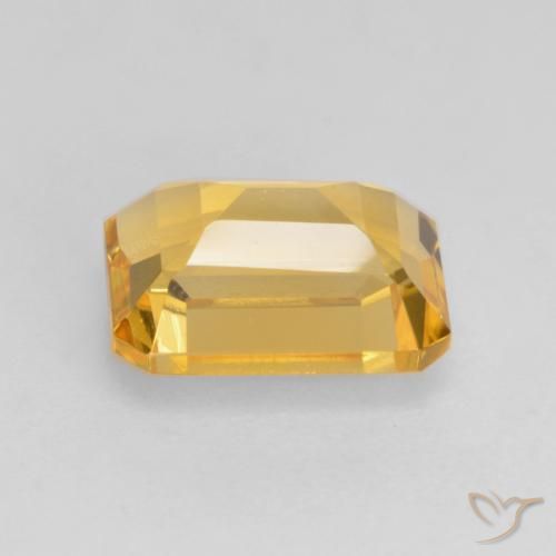 Citrino ouro brilhante Natural 1.65ct, Corte Octógono / Esmeralda, VVS-VS