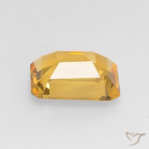 Citrino ouro brilhante Natural 1.34ct, Corte Octógono / Esmeralda, VVS-VS
