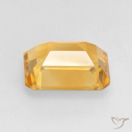 Citrino ouro médio Natural 1.47ct, Corte Octógono / Esmeralda, VVS-VS