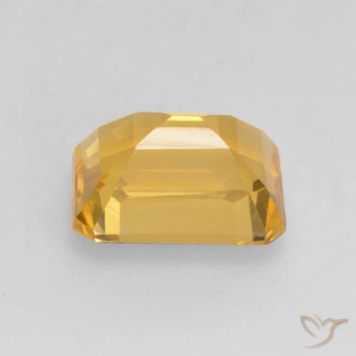 Citrino ouro brilhante Natural 1.53ct, Corte Octógono / Esmeralda, VVS-VS