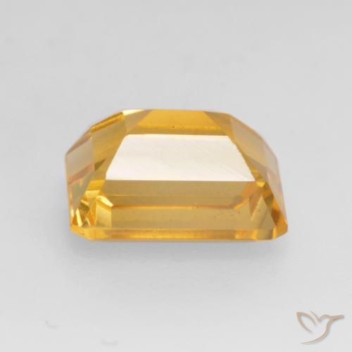 Citrino ouro profundo Natural 1.71ct, Corte Octógono / Esmeralda, VVS-VS