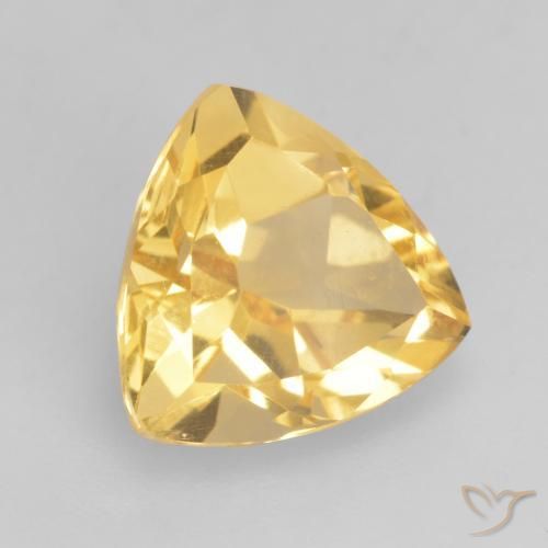 Citrino ouro médio Natural 2.34ct, Trilhão, VVS-VS