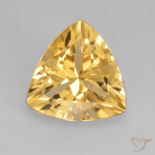 2.00ct Natural Ouro Citrino, Trilhão, VVS-VS