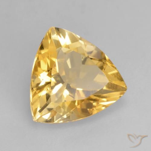 Citrino Laranja Dourada Natural 1.98ct, Trilhão, VVS-VS