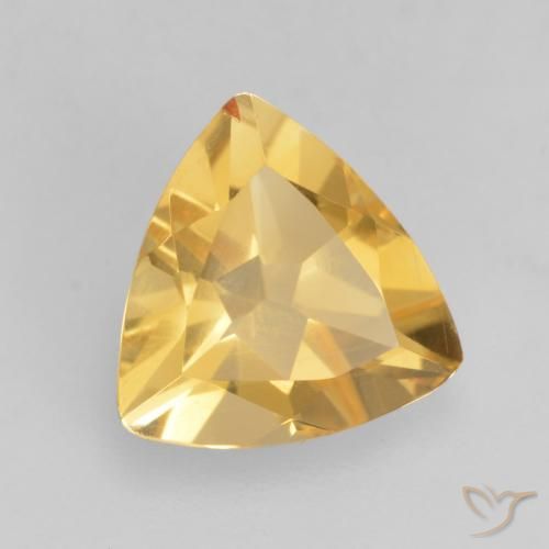 Citrino ouro médio Natural 1.29ct, Trilhão, VS