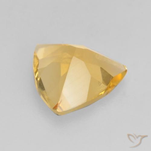 Citrino ouro médio Natural 1.29ct, Trilhão, VS