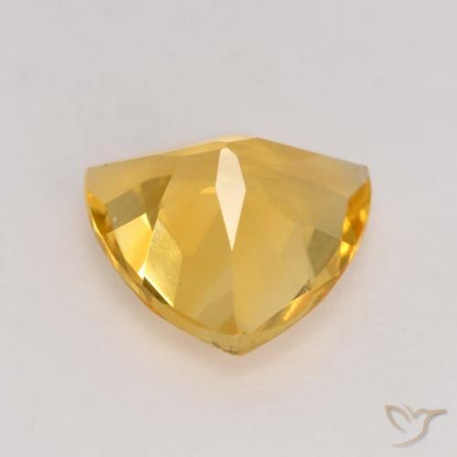 Citrino Dourado Médio-escuro Natural 1.77ct, Trilhão, VVS-VS