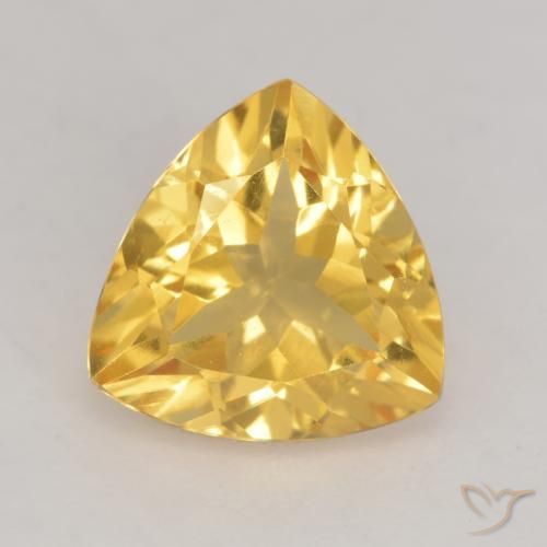 2.10ct Natural Dourado Citrino, Trilhão, VVS-VS