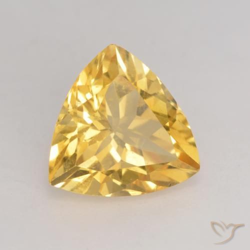 Citrino ouro médio Natural 2.11ct, Trilhão, VVS-VS