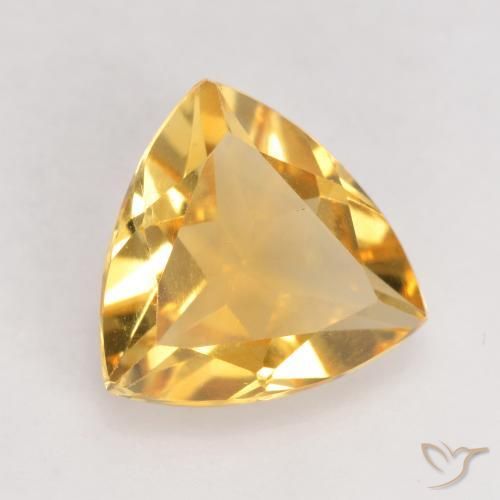 Citrino ouro brilhante Natural 1.99ct, Trilhão, VVS-VS