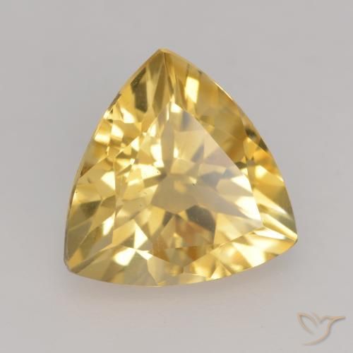 Citrino ouro médio Natural 2.15ct, Trilhão, VVS-VS
