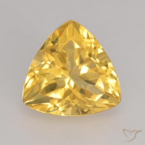 2.42ct Natural ouro médio Citrino, Trilhão, VVS-VS