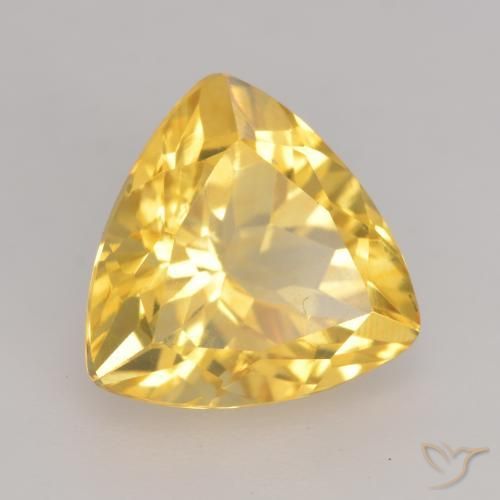 Citrino ouro médio Natural 2.42ct, Trilhão, VVS-VS